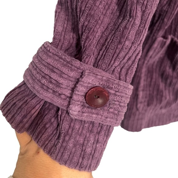 Flax Corduroy Shacket purple Lagan - Picture 3 of 11